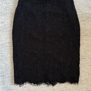 Ralph Lauren Black Lace Pencil Skirt